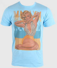 Pánské tričko  Marilyn Monroe – Posted Up – AC – MM5184