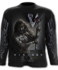 Pánské tričko SPIRAL Vikingové Vikingové černá