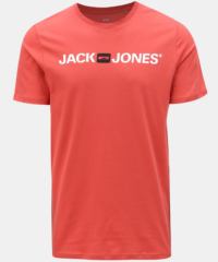 Červené tričko s potiskem Jack & Jones